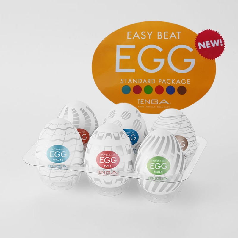 6 Pack New Standard Tenga Egg Masturbator